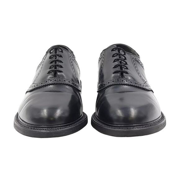 Stuart McGuire Men Spring Step Semi Brogue Oxfords Size US 9.5C Black Leather - Picture 4 of 6